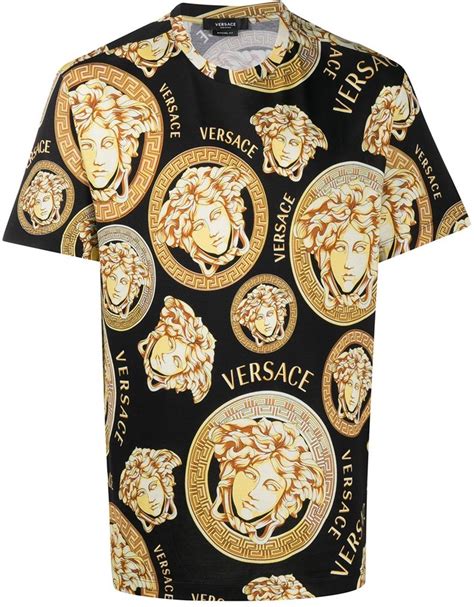 medusa versace jeans couture shirt|Versace Medusa print t shirt.